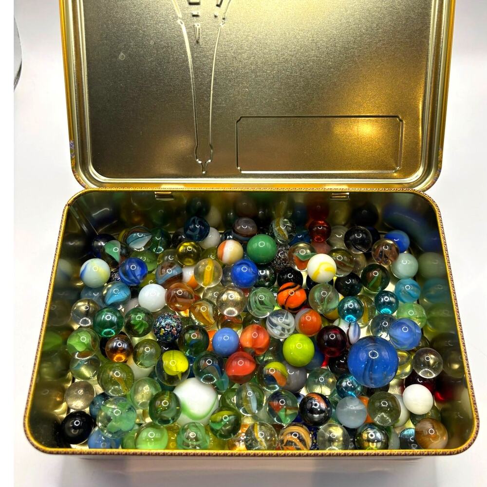 1.81 lbs Vintage Marbles with Possible, Akro, Vitro, Jabo - Picture 2 of 2